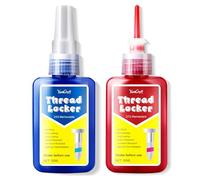 Frein Filet Bleu & Rouge, Frein Filet Moyen & Haute Résistance 100ml (2x50ml) | Thread Locker Anti-Desserrage Anti-Corrosion Anti-Fuite | Sécurise Raccords Métalliques Contre Vibrations