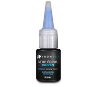 Frein Filet Moyen Bleu 10ml - IRONTEK | IT116 | Démontable | Anti-Vibrations | Tous Métaux Acier Inox Alu | Auto Moto Pro