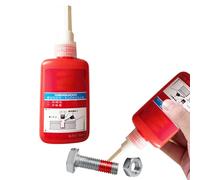 Frein Filet Résistance, Frein Filet Rouge Résistance, Frein Filet Boulon, Colle à Vis, Colle Anaérobie pour Vis, Frein Filet, Frein Filet Fort, Colle Blocage Vis Écrou, Frein Filet Rouge, 50 ML