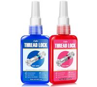 Frein Filet, Thread Lock - Adhésif de Force Moyenne et Forte pour Écrous, Boulons, Fixations Métalliques - Frein Filet Forte de Empêche le Desserrage, Anti-Corrosion (pack 50ml + 50ml)