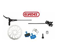 Elvedes Hp4000 160 Mm Left Brake Lever Argenté 1700 mm Black