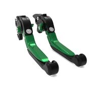 Frein Levier poignée d'embrayage pour Kawasaki pour Ninja pour Performance 2021-2023 Leviers De Frein Et d'embrayage Réglables, Pliables Et Extensibles, pour Moto Levier Moto(Black Green)
