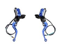 Frein Main Embrayage Leviers Pour Touring 22 Mm 7/8 ''poignée Levier Pompe Frein Moto Pompe Embrayage Hydraulique Maître-cylindre Tuyau Course(Blue)