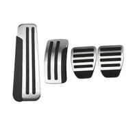 Frein Repose-Pieds Pédale Pour Xtrail Pour T31 2010-2013 Pour Qashqai J10 2012-2015 Accessoires Pédales De Voiture En Acier Inoxydable AT MT Couvre-pédale(4Pcs MT with rest)