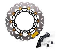 Freins à disque Disques De Frein Avant Pour Moto Pour Yamaha XMAX300 XMAX-300, 300 Mm, Forme V Remplacement Des Disques Et Rotors Moto rechange disques(Or)