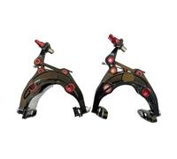 Freins Pour VéLo Frein de vélo Triathlon Gravel Étrier à montage direct(Regular Set BlackRed)