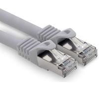 freiwerk 1,5 m - gris - 1 pièce câble réseau CAT.7 câble de raccordement Ethernet Lan S-FTP LSZH PIMF 10 Go s prise RJ45 Cat6a