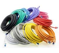 freiwerk 2.0 M - Câble réseau CAT-6a, Ethernet, Lan & patch câble RJ-45 SFTP 10GB/s - 10 pièces 10 couleurs