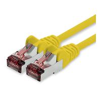 freiwerk Câble réseau Cat.6 0,25m jaune - 1 x câble Ethernet Lankabel Cat6 Câble réseau Lan Sftp Pimf patch cable 1000 Mbit s