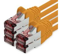freiwerk Câble réseau Cat.6 0,25m orange - 5 x câble Ethernet Lankabel Cat6 Câble réseau Lan Sftp Pimf patch cable 1000 Mbit s