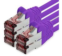 freiwerk Câble réseau Cat.6 0,5 m violet - 5 x câble Ethernet Lankabel Cat6 Câble réseau Lan Sftp Pimf patch cable 1000 Mbit s
