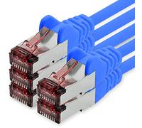 freiwerk Câble réseau Cat.6 0,5m bleu - 5 x câble Ethernet Lankabel Cat6 Câble réseau Lan Sftp Pimf patch cable 1000 Mbit s