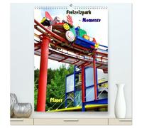 Freizeitparkmomente / Planer (hochwertiger Premium Wandkalender 2026 DIN A2 hoch), Kunstdruck in Hochglanz: Freizeitparks in Deutschland