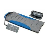 freizeitschmiede® Sac de couchage pour adulte 77 x 202,5 cm - Sac de couchage de camping utilisable comme couverture, pongé en polyester 190T, fermeture éclair des deux côtés, tête repliable, gris