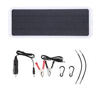 FRELEAN 18V Solar Panel Car Battery Charging Device | Portable Solar Charging Device for Cars/Motorcycles/Tractors | 280mAh Auto Battery Maintainer | Compact 13.2x4.9in Design