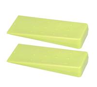 FRELEAN 2 Pcs 8 inch Chainsaw Wedges | High - Friction Log Splitting Wedges for Secure Tree Felling | Plastic Felling Wedges for Chainsaws/Log Splitters | Green Color, 600g
