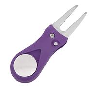FRELEAN Balle de Club de Golf en métal, Fourche Verte avec marqueur de Balle magnétique, Pratique pour Les Joueurs de Golf, Alliage de Zinc ABS (Violette)