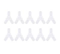 FRELEAN Connecteurs de Pompe à gaz d'aquarium de Type 10pcs | Raccords de tuyaux à 3 Voies pour Le réservoir de pêche/hydroponie/Pompe à oxygène | Plastique Transparent, 6 Tailles (15.8mm)