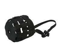 FRELEAN Muselière de pâturage pour Chevaux Noirs, Couvre-Bouche de Cheval à Respiration Facile avec de Grands Trous, muselière Anti-Morsure pour Chevaux équestres