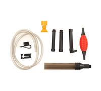 FRELEAN Nettoyant de Gravier d'aquarium | Changeur d'eau Manuel avec Sac d'inflation Rouge et 3 tuyaux | Nettoyeur de Sable à Poisson pour Le Verre/substrat/décorations | Matériau
