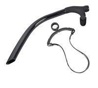 FRELEAN Performance Haute - Performance avec Tuba pour Les Adultes | Tube de Respiration Avant avec Gardien de éclaboussures | Équipement d'entraînement/plongée en apnée | Porte-Parole (Black)