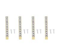 FRELEAN Poignée en cristal pour porte d'armoire moderne, diamants, bouton de tiroir à Double trou, pas de 128mm, doré pour armoires