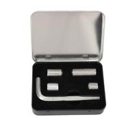 FRELEAN Pool Cue Weights Adjustable Billiard Accessories Universal Fit Aluminum 0.2oz 0.5oz 1.0oz 1.5oz Set with Hex Wrench Storage Box for Professional Casual Players