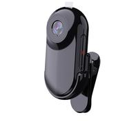 Frelisty Camera Portable Miniature, Caméra POV Magnétique Léger 26g, Mini Caméra Sport 1080P, Fixation Magnétique et Clip Rotatif 360°, 32GB Incluse, pour Vélo, Casque Moto et Sport(Noir)