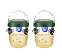 Frelon Asiatique, A Guepes Et Frelons Exterieur À Suspendre Vivant à Double Canal, Kit Piège A Frelon Asiatique Selectif pour Bouteille Plastique Interieur (2)