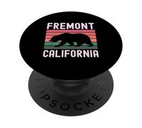 Fremont California Retro Northern Cali Bay Area 510 Silicone PopSockets PopGrip Adhésif