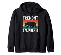 Fremont California Retro Northern Cali Bay Area 510 Silicone Sweat à Capuche