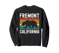Fremont California Retro Northern Cali Bay Area 510 Silicone Sweatshirt