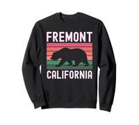 Fremont California Retro Northern Cali Bay Area 510 Silicone Sweatshirt