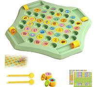 Frenaki Game de Conseil d'administration de Match, Jeu de mémoire à l'échec, Jeux de Match éducatif pour Les Enfants et Les Tout-Petits, Les Jeux de Conseil d'échecs en Plastique (Animal)