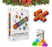 Frenaki Jeu de dés brouillés pour 1 à 5 Joueurs, Spell Shout, Un Jeu de Plateau Familial Rapide avec 36 dés, Un Casse-tête Stimulant pour l'esprit, idéal pour Les soirées Jeux de société (1set)