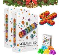 Frenaki Jeu de dés brouillés pour 1 à 5 Joueurs, Spell Shout, Un Jeu de Plateau Familial Rapide avec 36 dés, Un Casse-tête Stimulant pour l'esprit, idéal pour Les soirées Jeux de société (2set)