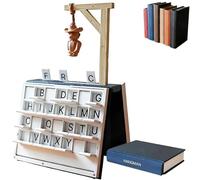 Frenaki Playbook'd - Jeu du Pendu, Jeu de société magnétique imprimé en 3D pour développer Son vocabulaire et Son orthographe, Jeu de Plateau Portable en Forme de Livre pour Adultes et familles (1pc)