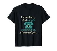 French Apero Humor Rotary Phone Design T-Shirt
