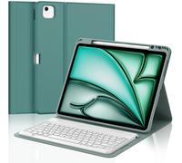 French AZERTY Keyboard for iPad Air 13 Inch M3/M2 2025/2024, Magnetic Detachable Bluetooth Keyboard for iPad Air 13 Inch M2/M3 2024/2025, Dark Green