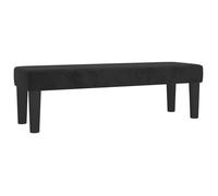 @FRENCH Banc Noir 100x30x30cm Velours 1867174