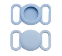 French Bandit - Étui en Silicone pour AirTag - Bleu Clair | Localisez Votre Animal - Matériau Durable - Facile à Attacher - Variété Couleurs - Conçu pour Durer - Facilité Utilisation