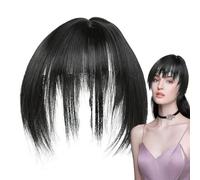 French Bang Clip - Natural Hairpiece Fringe, Soft Wispy Bangs, Lightweight