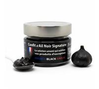French Black Garlic - Confit d’Ail Noir Français 100g - Condiment Gourmet Artisanal -Saveur Umami Unique Sans Additif - Riche en Antioxydants - Idée Cadeau Gourmande Made in France
