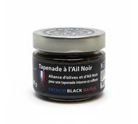 French Black Garlic - Tapenade à l’Ail Noir Français 100g - Recette Artisanale à Base d’Olives Noires & Vertes - Goût Umami Unique - Riche en Antioxydants - Idée Cadeau Gourmande Made in France