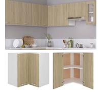 @FRENCH Buffet De Cuisine Rangement - TOP VENTES - Armoire d'angle suspendue ""Lyon"" Chêne Sonoma 57 x 57 x 60cm - Bois d'ingénierie