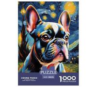 French BullChien Puzzle 1000 Pièces Adultes Enfants intéressant Puzzles 1000 Pièces Jeux D'adresse Cadeau 38x26cm/1000pcs