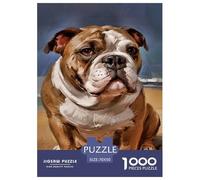 French BullChien Puzzle 1000 Pièces Adultes intéressant Puzzles 1000 Pièce Jeux D'adresse Cadeau 70x50cm/1000pcs