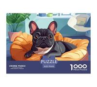 French BULLChienPuzzle 1000 Pieces for Adults Pet ChienHome Decor Perfect Family Activity 70x50cm/1000pcs