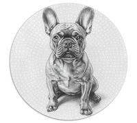 French Bulldog 1000 Pieces Puzzles Ronds Puzzle Cadeaux Jeu D'Intelligence Puzzle De Qualité Supérieure