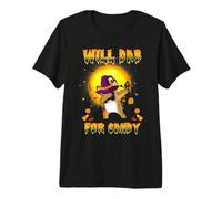 French Bulldog Dabbing Dog Will Dab for Candy Halloween T-Shirt Haut de Gamme
